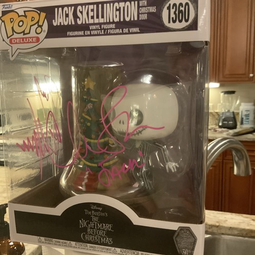 NIGHTMARE BEFORE CHRISTMAS Chris Sarandon & Danny Elfman DUAL signed POP Jack - Picture 2 of 7