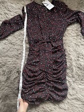 ZARA HEART PRINT DRESS  Size XS Brand New with tags