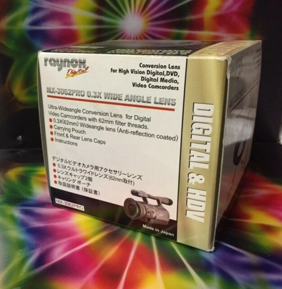 Raynox MX-3062PRO MX-3062 0.3X Semi-Fisheye Lens 58-62 T3 T3I T4 T4I T5 T5I T6 I - Image 2 of 4