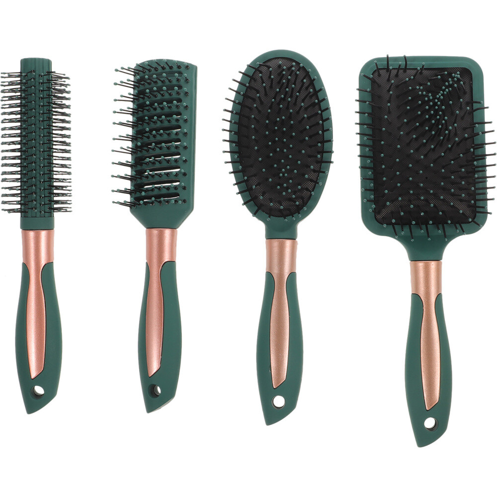Comb Blow Dryer Brush with Hair Plopping Towel and Curly Combs for Men and Baby-image