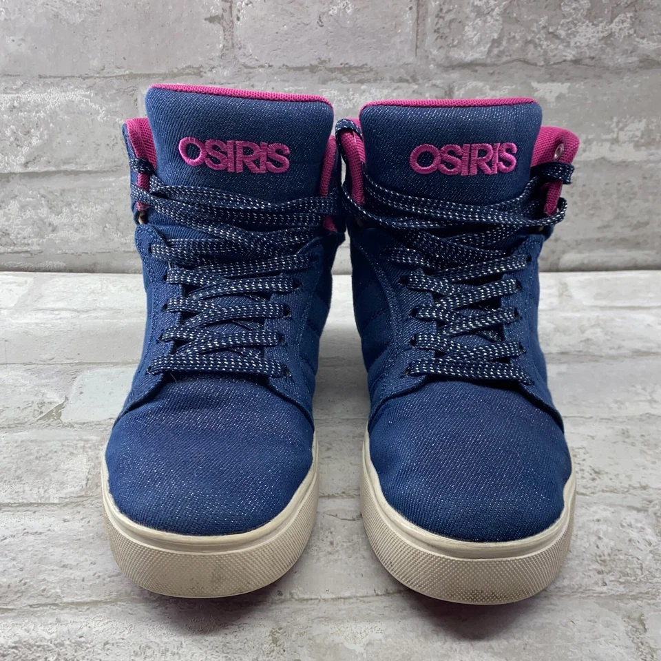 Osiris Kids обувь размер 4 М высоты верхнего джинсовой ткани Q1611125-Y девочек коньков кроссовок редкая - Изображение 3 из 4