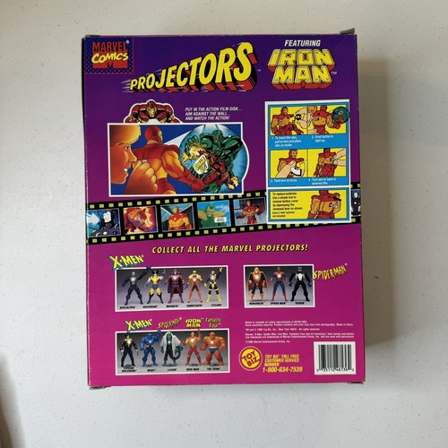 Marvel Comic Iron Man Proyector Toybiz Tony Stark Figura 1995 Vengadores NUEVO - Imagen 3 de 3