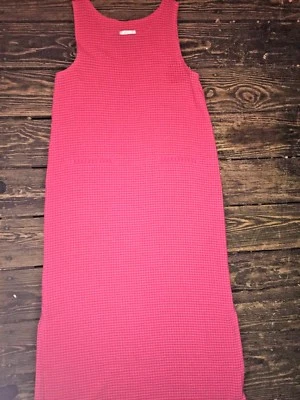 Christopher & Banks Maxi Long Plnk Plaid Réservoir Pull Femmes Robe Sz S - Photo 1/4