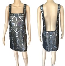 VERSACE Vintage Metal Mesh Oroton Dress IT 40 COLLECTIBLE ITEM!