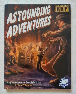 Basic Roleplaying, Astounding Adventures (Pulp for BRP), near mint condition