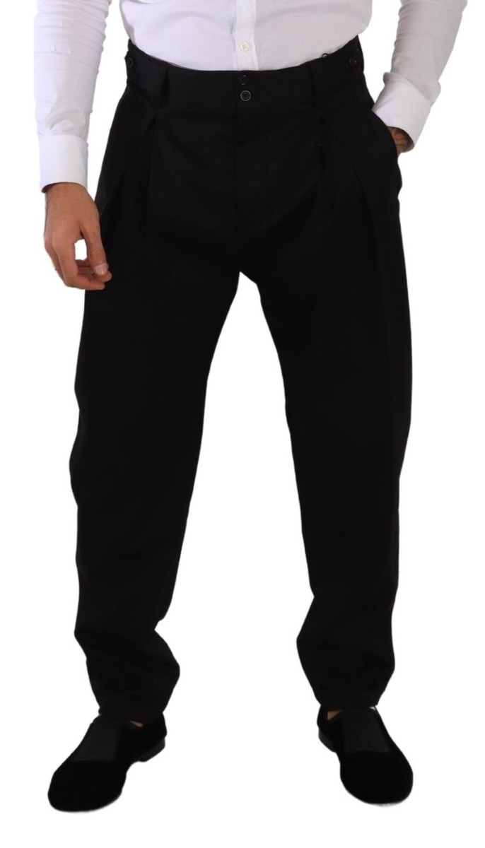 【関税&送料込み】Dolce & Gabbana High Waist Pants In Blac s-l1200.jpg