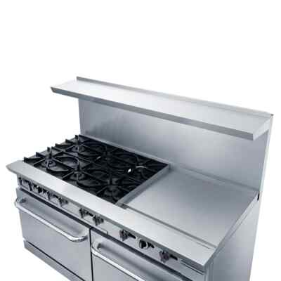 Commercial 60'' Oven Range Four Open Burner with 36'' Griddle Natural Gas