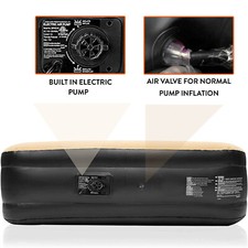 Image of Inflatable High Raised AirBed Mattress Builtin Electric Pump Single Double Queen