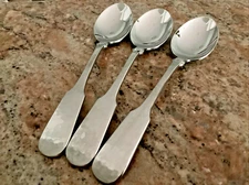 Towle HAMMERSMITH Set of 3 Soup Spoons Germany 18/8 Vintage Stainless Flatware