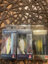 H20 xpress fishing lures - Lot Of 3 - Lipless Crank Bait, 2 - Crank Baits  NOS