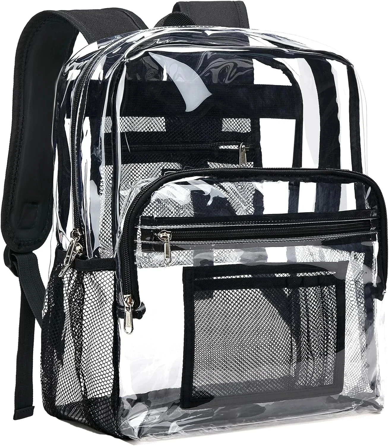 LARGE HEAVYDUTY CLEAR BACKPACK .5MM Transparent PVC School Stadium Book See Thru
Opens in a new wind