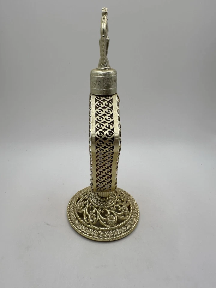 Vintage Kismet Filigree Perfume Bottle, 80% Full - Image 2 of 4