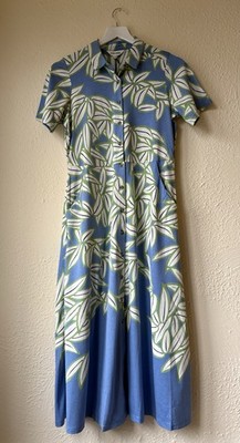 New Ex White Stuff Blue Rua Midi Shirt Dress Sizes 8-22