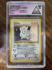 Pokémon TCG Clefairy #6/130 Holo Rare Unlimited Edition Base Set 2 Grade 4.5