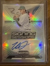 2021 Panini Prizm Draft Picks - Signing Sessions Zach McCambley #SS-ZM (AU, RC)
