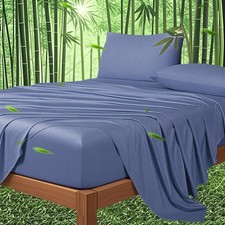 100 Viscose Derived from Bamboo Sheets Queen Size 18"-24" Extra Deep Pocket