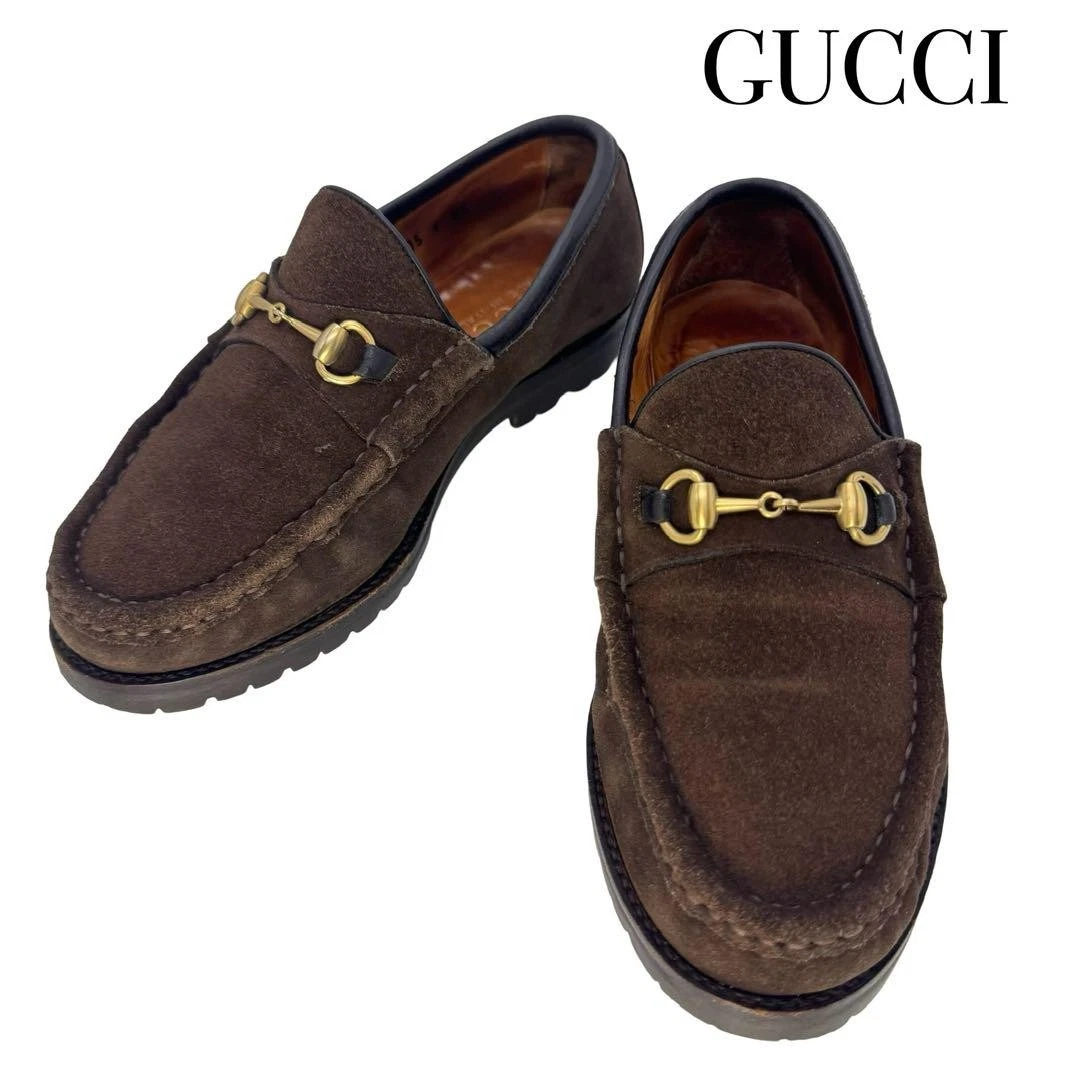Mocassins Gucci Horsebit en daim environ Chaussures pour femme 22 cm
