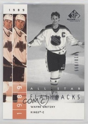 2002-03 SP Game Used Edition All-Star Flashbacks /999 Wayne Gretzky #55 HOF 16kt