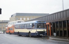 35mm Bus Slide - Blue Bus Leyland Leopard - YSF 97S   (E012)