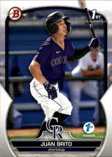2023 Bowman 1st Edition Juan Brito #BPPF-77 Colorado Rockies 27P