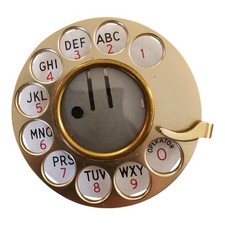 Vintage Western Electric Gold Tone Dial 52 D Notched Nos