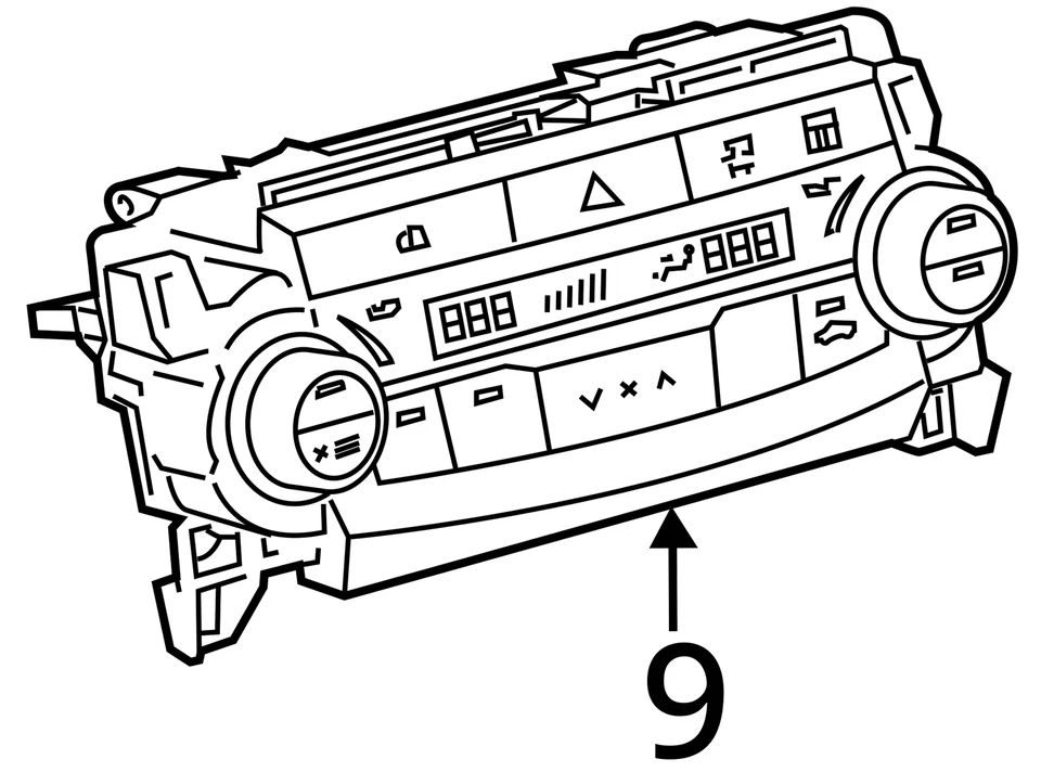 15-17 Toyota Camry AC HEAT Temperature Control Manual Temperature Control - Image 3 of 4