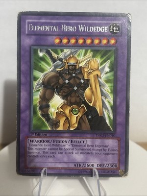Yugioh Card TCG Elemental Hero Wildedge DP03-EN010 1st Edition Rare LP/MP