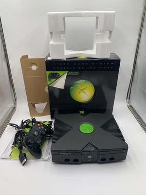 Microsoft Xbox Original video game system console CIB complete in box w/ foam
