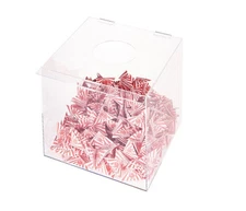 Acrylic Raffle Box with Lid, Transparent (W300×D330×H300)