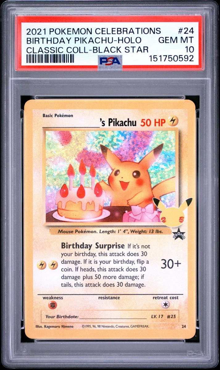 Pokémon TCG Grade 10 Pikachu Individual Collectible Card Game