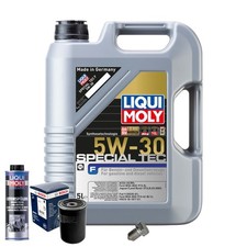 Motoröl 5W30 LIQUI MOLY Special F 5L+BOSCH Ölfilter+Spülung+Ölablassschraube