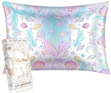 1 Pack Kids Pillowcase - 30"x20" Queen Mulberry Silk Pillow Case for Hair and...