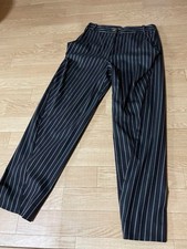 Vivienne Westwood RED LABEL Deformed Striped Pants Black Size:2 New