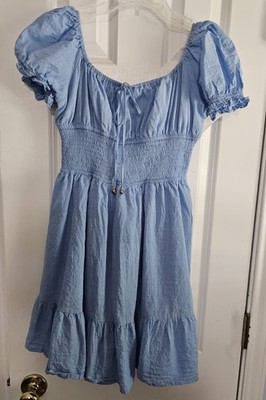 Lillusory Blue Women's Small Mini Dress