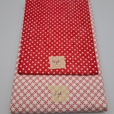 2.5 Yd Quilt Cotton Sewing Fabric Keepsake Calico By JoAnn Pink And White