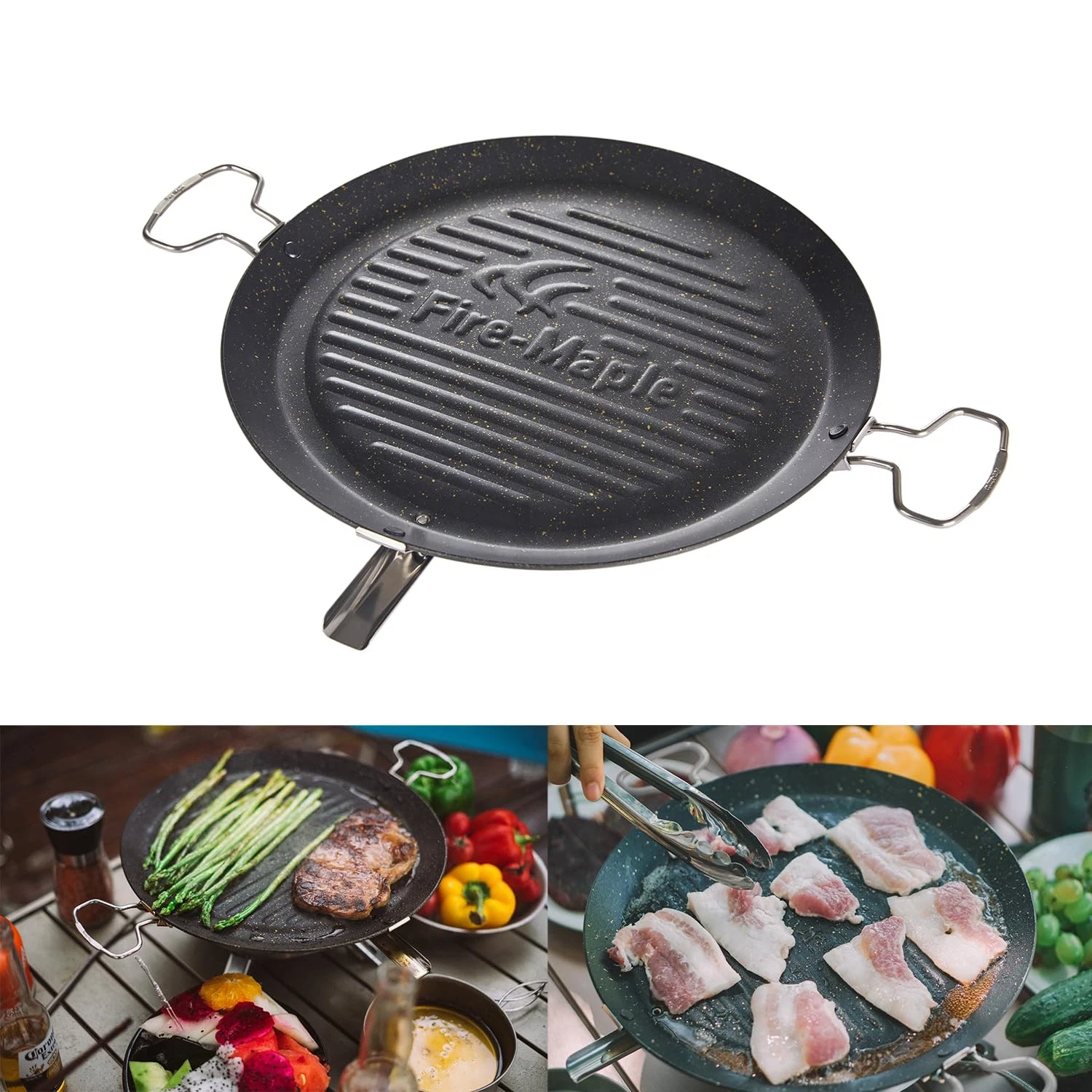 Camping Griddle Plate | Nonstick Outdoor Portable Grill Pan for Stovetop | BB...
Opens in a new wind