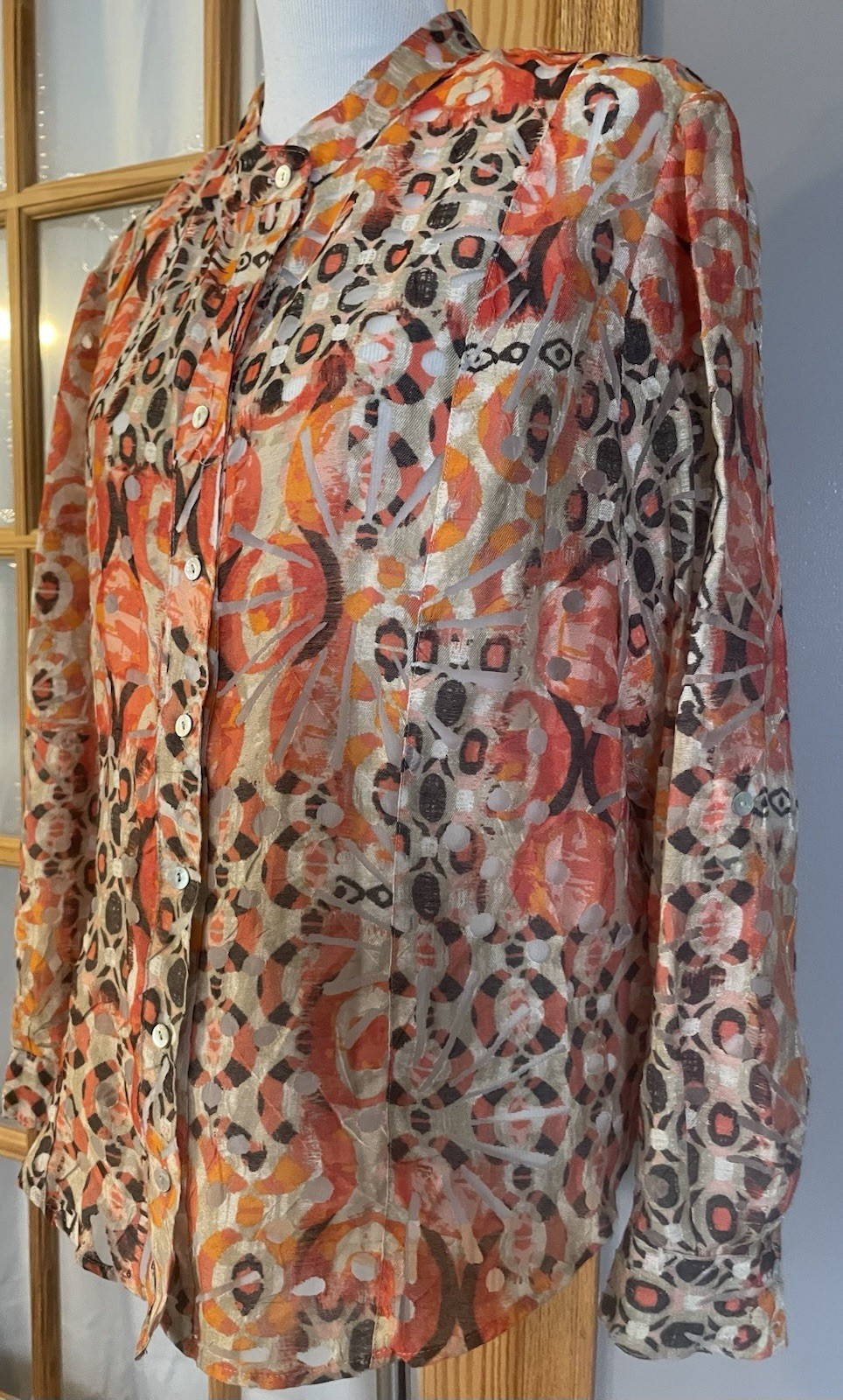 Ruby Rd Lightweight Geometric Sheer Jacket Women’… - image 2