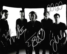 * COLLECTIVE SOUL * signed 8x10 photo * ED, DEAN, WILL, JOHNNY & JESSE * COA *