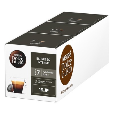 NESCAFÉ Dolce Gusto Espresso Intenso 3er Pack (3 x 16 Kapseln) Kaffeekapseln