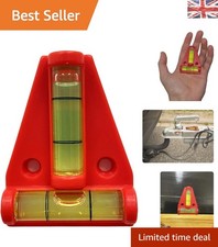Mini Red Spirit Level: Compact 2-Way Leveling Tool for Caravans & DIY Projects