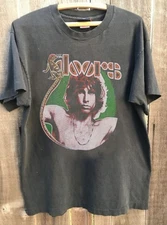 The Doors Jim Morrison Tour Graphic Charcoal Cotton Shirt Vtg S-5XL WA3097