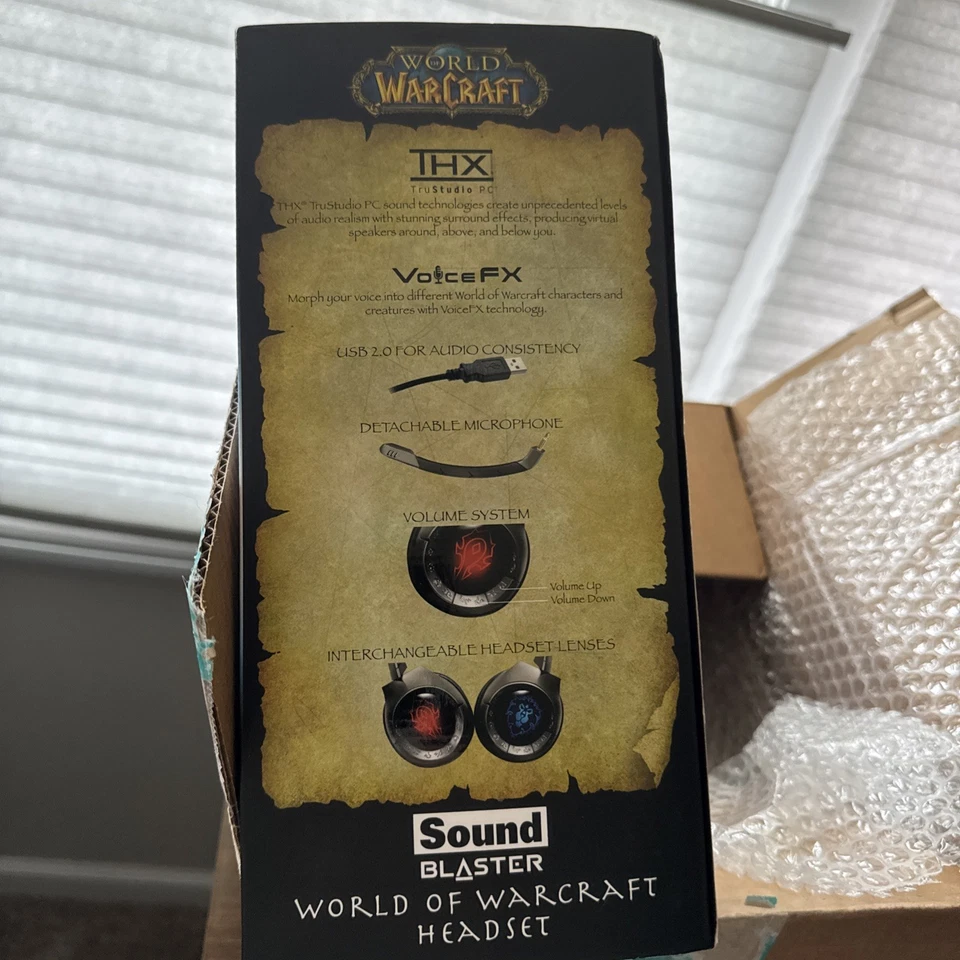 Creative Labs Sound Blaster World of Warcraft USB Wired Headset Headphone w/Mic - Image 3 of 4