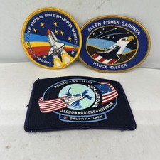 Lot 3 NASA Shuttle Patch Allen Fisher Gardner...