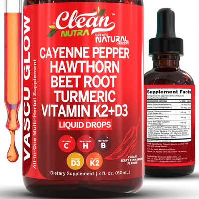 #ad #ad Clean Nutra Cayenne Pepper Supplement Liquid Drops Hawthorn Berry $7.88