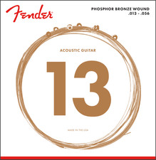 Fender 60M Phosphor Bronze Acoustic Guitar Strings Medium Gauge 13-56