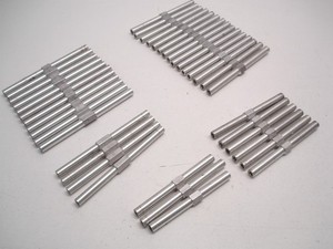 39pcs NASCAR ALUMINUM REAR SPOILER MOUNT / BRACE ADJUSTERS TUBES 1/4"-28 FINE