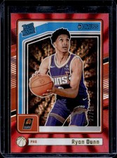 2024-25 Panini Donruss Ryan Dunn Holo Red Laser Rated Rookie #/99 Suns