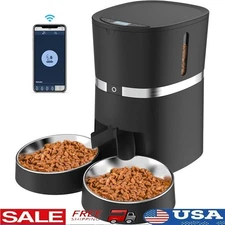 Smart Cat Feeder WiFi Automatic Pet Food Dispenser App Control Portion Control