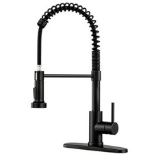 Kitchen Faucet with Pull Down Sprayer Matte Black A -