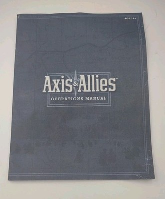 Axis & Allies Board Game 2004 Replacement parts - Instruction Manual Free Ship